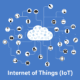 Internet of Things (IoT) graphic with IoT devices all connected to the Cloud